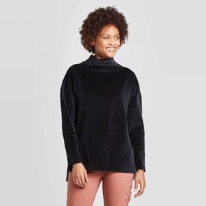 Velvet Turtleneck Sweater